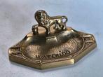 Vintage messing asbak, Leeuw van Waterloo, Antiek en Kunst, Ophalen of Verzenden, Koper