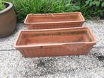 Terracotta bloembakken, Tuin en Terras, Ophalen, Gebruikt