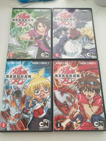4 x DVD BAKUGAN seizoen 3 deel 1 tem 4 battle brawlers beschikbaar voor biedingen