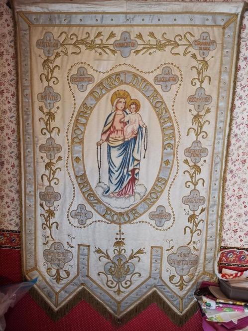 Bannière procession, Antiek en Kunst, Antiek | Religieuze voorwerpen, Ophalen