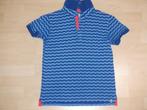 mooie blauwe polo met blokjesmotief CKS 152 - als nieuw, Kinderen en Baby's, CKS., Ophalen of Verzenden, Zo goed als nieuw, Shirt of Longsleeve