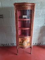 Antiek hoekkast met gebogen glas, Ophalen