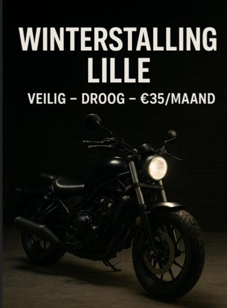WINTER STAANPLAATSEN MOTO te huur., Motoren, Overige Motoren, Ophalen