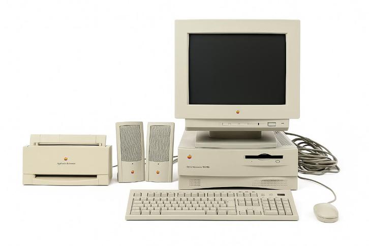 Vintage Apple Power Macintosh 7100/66 met toebehoren, Computers en Software, Vintage Computers, Ophalen of Verzenden