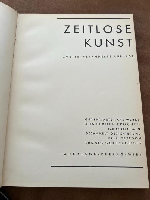Zeitlose Kunst, zweite veranderte auflage 1937, Antiek en Kunst, Antiek | Boeken en Manuscripten, Ophalen of Verzenden