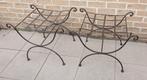 Vintage smeedijzeren bankjes, Ophalen