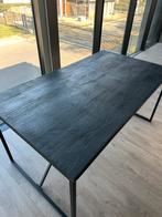 Zwarte tafel 90  160 cm. Massief bovenblad., Ophalen, Zo goed als nieuw