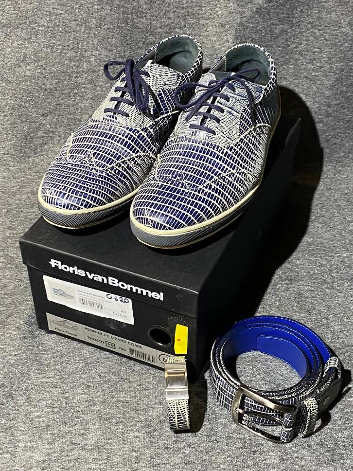 Chaussure homme Floris Van Bommel Blue Lizard Combi 42.5, Vêtements | Hommes, Chaussures, Comme neuf, Chaussures à lacets, Bleu
