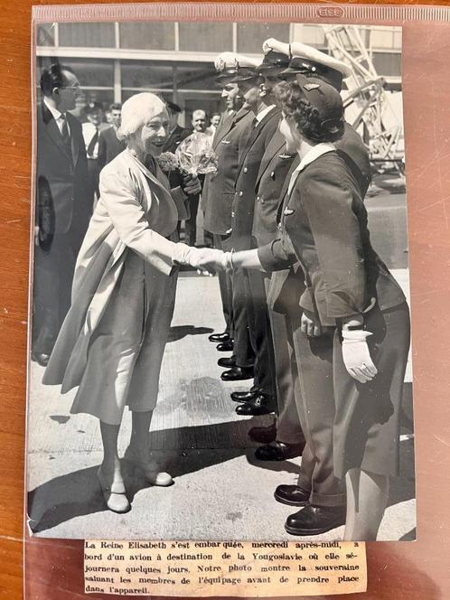 Nr. 93 - Persfoto 1959 - Koningin Elisabeth, Verzamelen, Foto's en Prenten, Foto, Ophalen of Verzenden