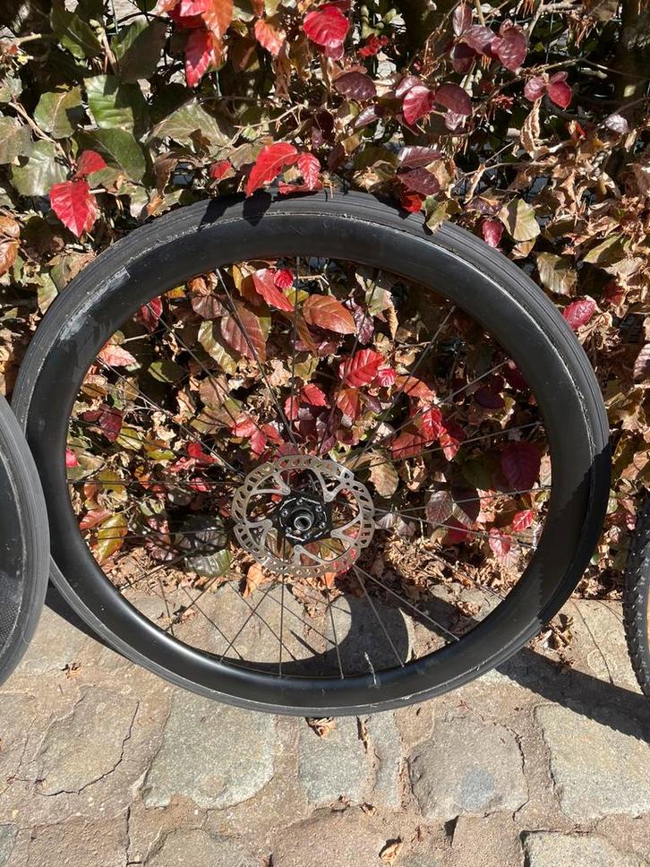 Carbon disc wielen, Fietsen en Brommers, Fietsonderdelen, Gebruikt, Racefiets, Ophalen
