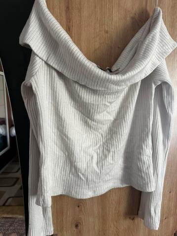 Épaule de mariage blanche, Taille 38/40 (M), Comme neuf, Manches longues, Blanc