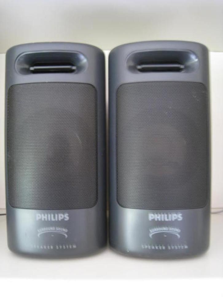 2 luidsprekers Philips, Surround Sound Speaker System., Audio, Tv en Foto, Luidsprekerboxen, Philips, Ophalen