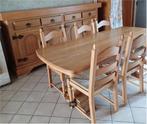 salle en manger complete en chene massif, Maison & Meubles, Enlèvement, Comme neuf, Rustique, 6 à 8 chaises