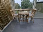 ensemble table et chaises en rotin, Enlèvement, Utilisé, Rotin