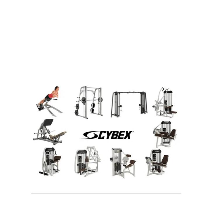 (LEASE) CYBEX – COMPLETE KRACHTSET – 10 APPARATEN, Sports & Fitness, Équipement de fitness, Comme neuf, Autres types, Bras, Jambes