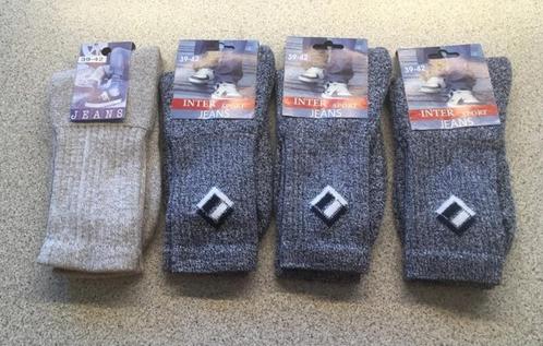 4 paar Inter Original ademende jeanssokken dames-heren, Kleding | Heren, Sokken en Kousen, Nieuw, Maat 39 t/m 42, Blauw, Ophalen of Verzenden