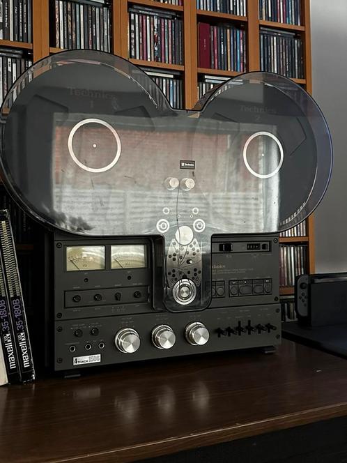 Technics RS-1506 Bandopnemer zeldzaam met stofkap., TV, Hi-fi & Vidéo, Enregistreurs audio, Magnétophone, Avec protection anti-poussière