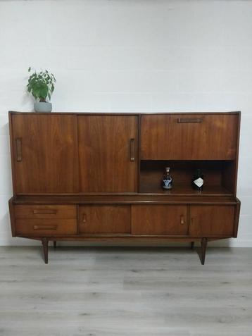 Vintage midcentury highboard | wandkast |Deens design  beschikbaar voor biedingen