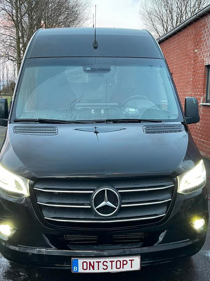 Mercedes sprinter met inbouw hoge druk en vacuum, Auto's, Vrachtwagens, Particulier, Mercedes-Benz, Automaat, Zwart, BTW verrekenbaar