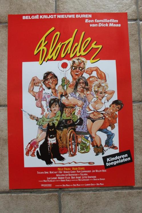 filmaffiche Flodder 1986 Dick Maas filmposter, Verzamelen, Posters, Zo goed als nieuw, Film en Tv, A1 t/m A3, Rechthoekig Staand