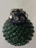 Zeldzame groene glazen Art Deco KERSTbal met parels/snoer, Antiek en Kunst, Ophalen