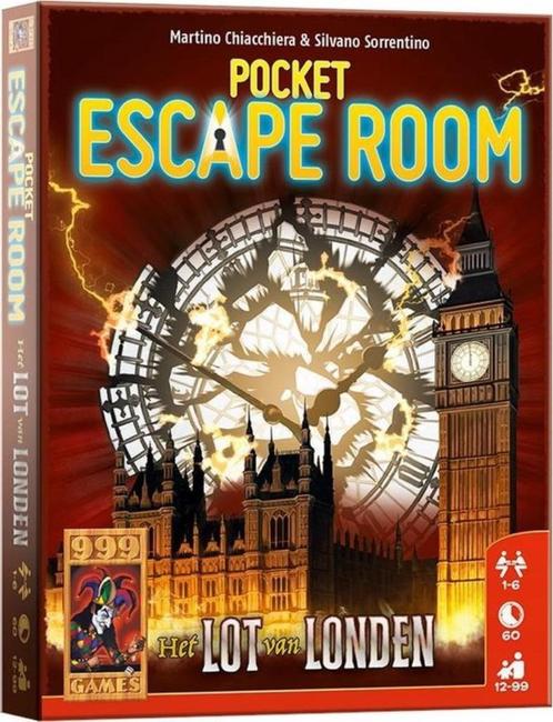 Pocket Escape Room: Het lot van Londen, Hobby en Vrije tijd, Gezelschapsspellen | Kaartspellen, Nieuw, Een of twee spelers, Drie of vier spelers