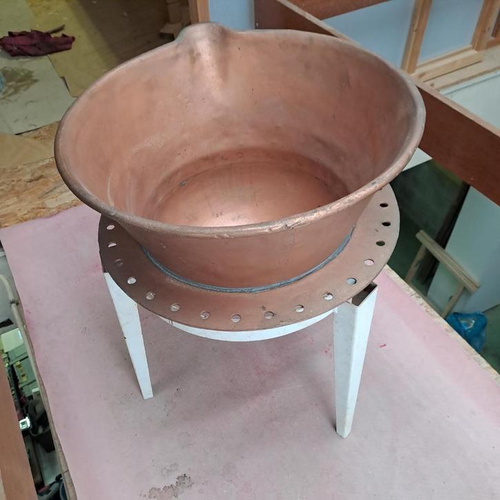 Kopere chocolade kookketel, Antiek en Kunst, Antiek | Brons en Koper, Koper, Ophalen