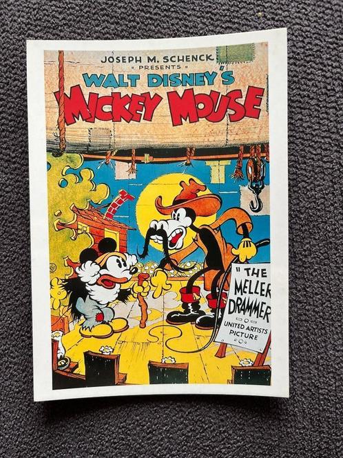 Postkaart Disney Mickey 'The Meller Drammer', Verzamelen, Disney, Zo goed als nieuw, Plaatje of Poster, Mickey Mouse, Verzenden