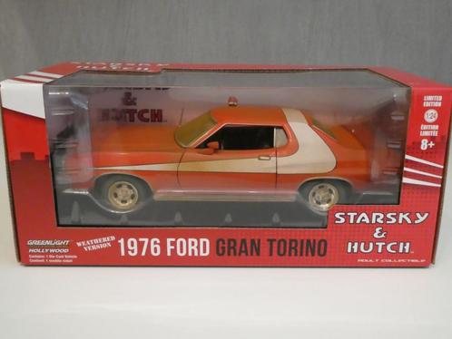Starsky & Hutch - 1976 Ford Gran Torino - Greenlight Hollywo, Verzamelen, Speelgoed, Nieuw, Ophalen of Verzenden