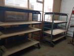 2 stalen verrijdbare rekken 170x170x80, Doe-het-zelf en Bouw, Ophalen, Gebruikt