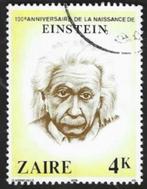 1 Postzegel Albert Einstein - Zaïre, Postzegels en Munten, Ophalen of Verzenden, Overige landen, Gestempeld