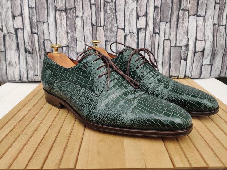 Van Bommel groen geklede schoenen voor heren - Maat 42, Kleding | Heren, Schoenen, Gedragen, Veterschoenen, Overige kleuren, Verzenden