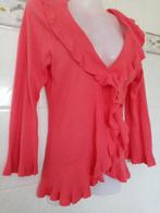Soon roze (framboos) zomerse vest , open cardigan gilet , S, Kleding | Dames, Ophalen of Verzenden, Zo goed als nieuw, Soon, Roze