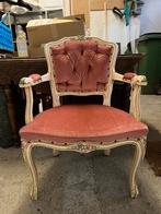 oude roze stoel, Huis en Inrichting, Ophalen, Hout, Romantisch, Eén