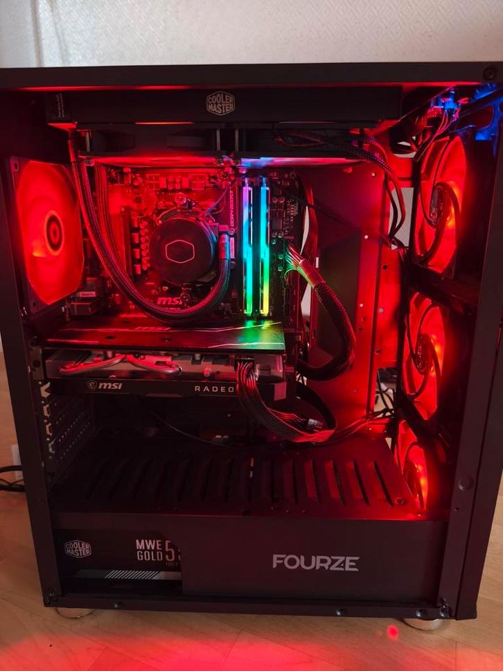 gaming pc (rx 5700 ryzen 5 2600x), Computers en Software, Desktop Pc's, Gebruikt, HDD, SSD, Gaming, Ophalen