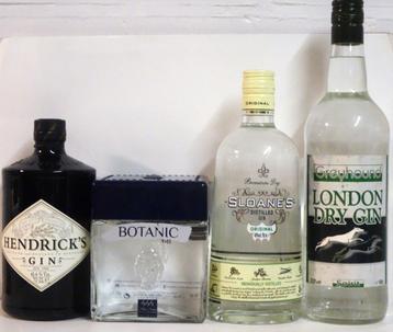 Quatre bouteilles de gin haut de gamme, Enlèvement ou Envoi, Comme neuf, Pleine