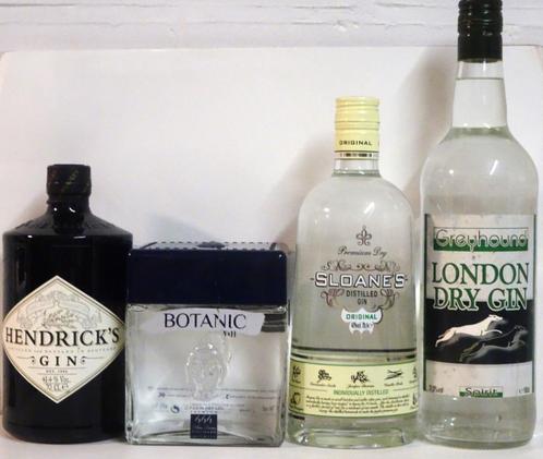 Vier flessen premium Gin, Verzamelen, Wijnen, Zo goed als nieuw, Vol, Ophalen of Verzenden