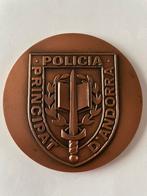 Medaille Policia D’ANDORRA Principat, Timbres & Monnaies, Pièces & Médailles, Bronze, Enlèvement ou Envoi
