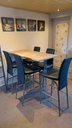5 barstoelen met bijhorende tafel, Huis en Inrichting, Ophalen, Zo goed als nieuw