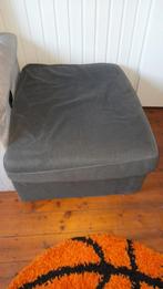 Donkergrijze poef, Huis en Inrichting, Ophalen, Gebruikt