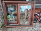 Houten raam met rolluik, Doe-het-zelf en Bouw, Raamkozijnen en Schuifdeuren, Ophalen, Gebruikt