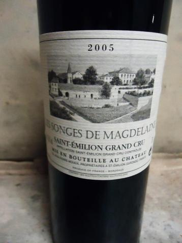 Vin Saint-Emilion Grand Cru Les Songes De Magdelaine 2005🤗 disponible aux enchères