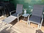 Tuinstoelen lounge/ligbedden, Tuin en Terras, Ophalen, Zo goed als nieuw, Aluminium, Verstelbaar