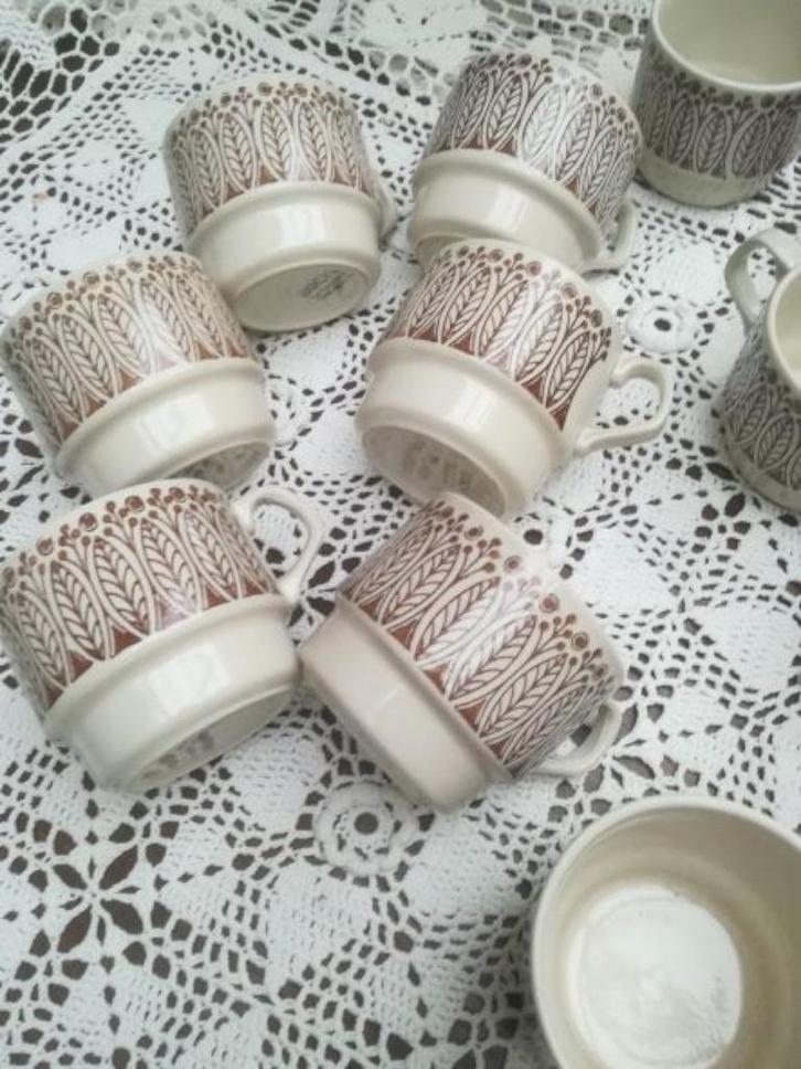 Boch RONDA-model - 6 kopjes zonder schoteltjes, Antiek en Kunst, Antiek | Servies los, Ophalen of Verzenden