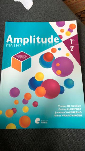 Amplitude maths référentiel 1er degré 1re 2e beschikbaar voor biedingen