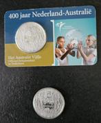 2 x Zilveren munt 400 jaar Nederland - Australië, Ophalen of Verzenden, Losse munt, Zilver