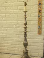 Antieke zware vloerlamp tin 9,5 kg voor de ware antiekfan, Ophalen