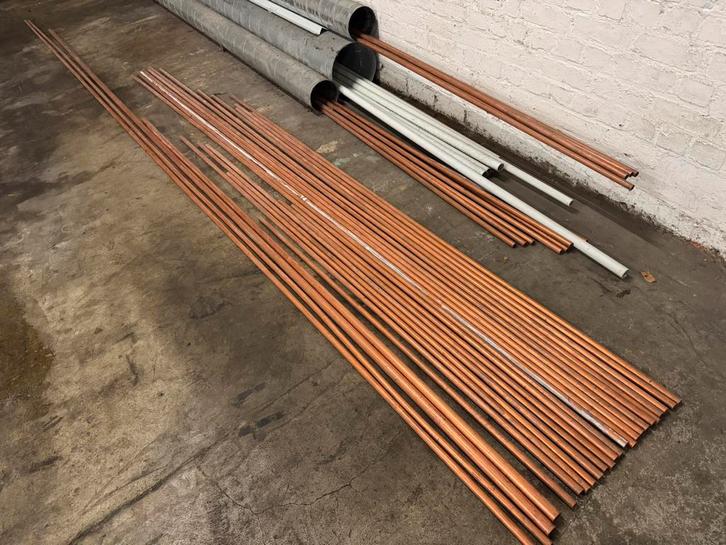 Lot de tuyaux cuivre, alpex et gaine galva, Doe-het-zelf en Bouw, Buizen en Afvoer, Zo goed als nieuw, Ophalen