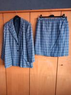 Marineblauw en wit pak, gevoerd met polyester, Kleding | Dames, Ophalen of Verzenden