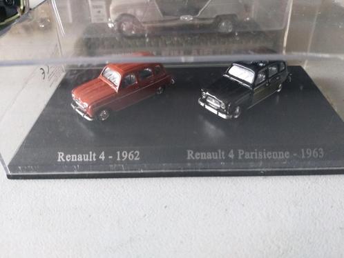 Modelauto's Renault 4 1962 en Renault 4 Parisienne 1963, Hobby en Vrije tijd, Modelauto's | Overige schalen, Ophalen